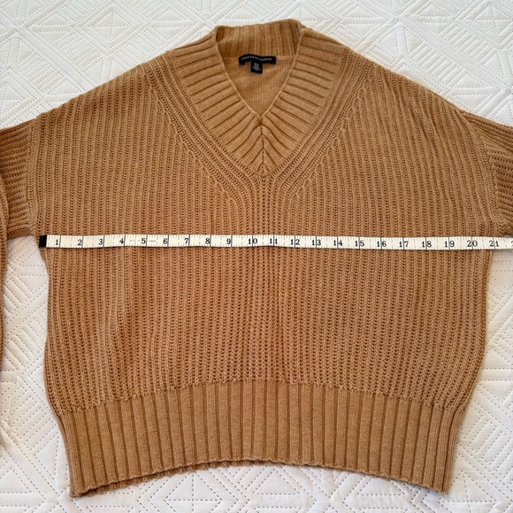 Saks Fifth Avenue V Neck Ribbed Sweater Size XS - Picture 4 of 7